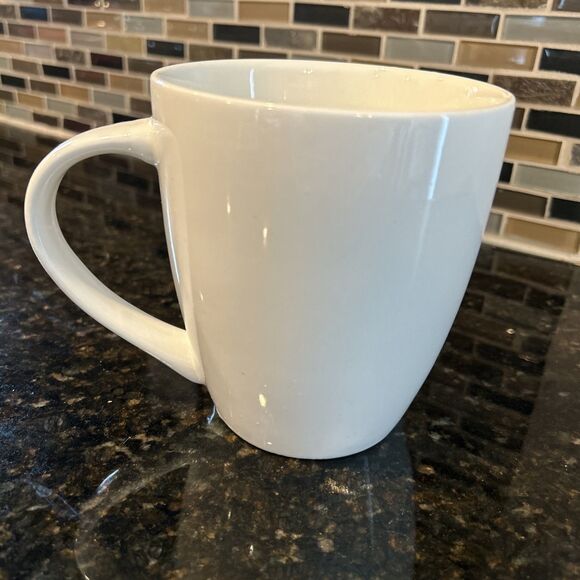 Rum Chata Peace Love Holiday Large 20 Ounce White Mug Horchata Con Ron EUC - Picture 3 of 4